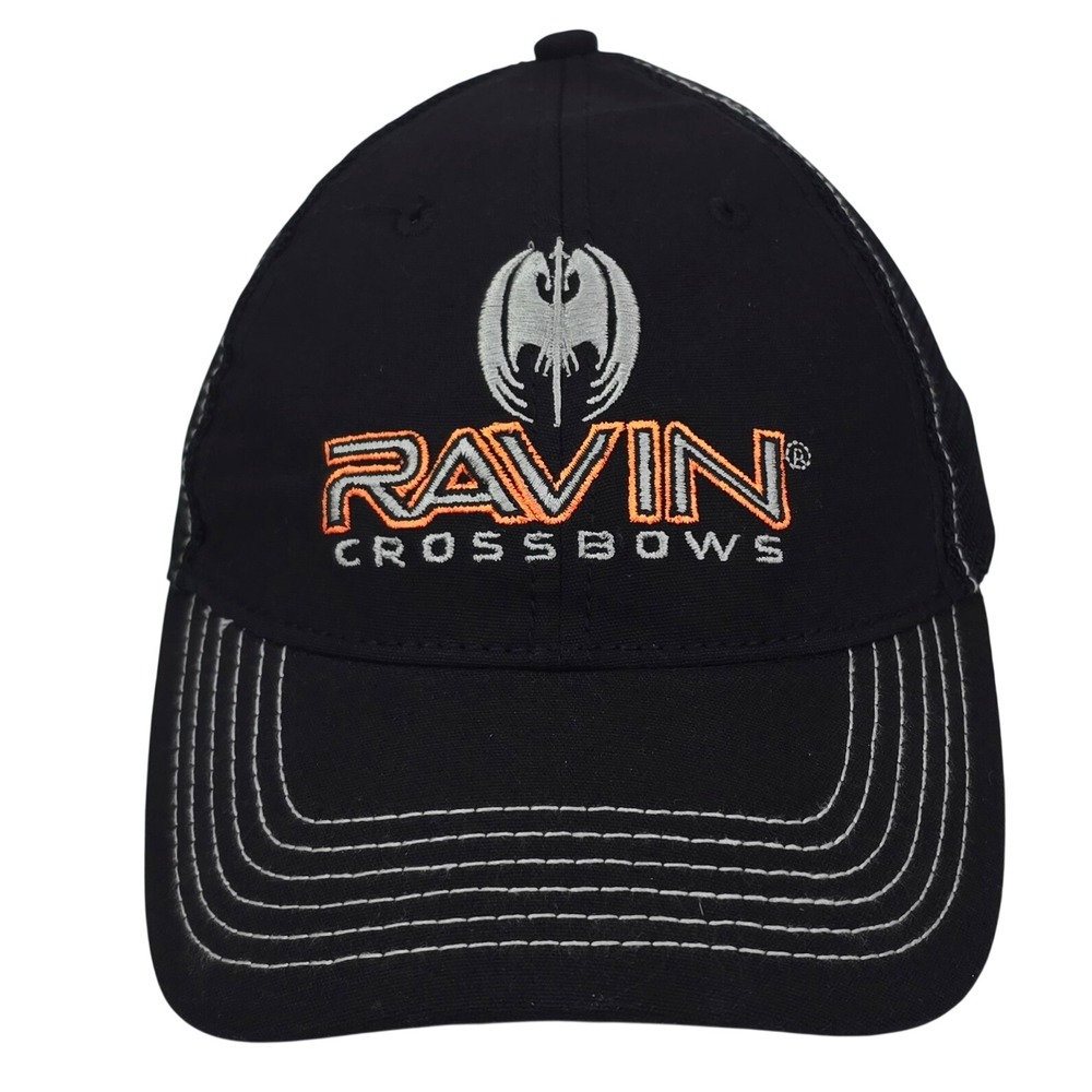 Ravin Crossbows Trucker Hat OSFM Black Mesh Back Embroidered Outdoor Hunting Cap